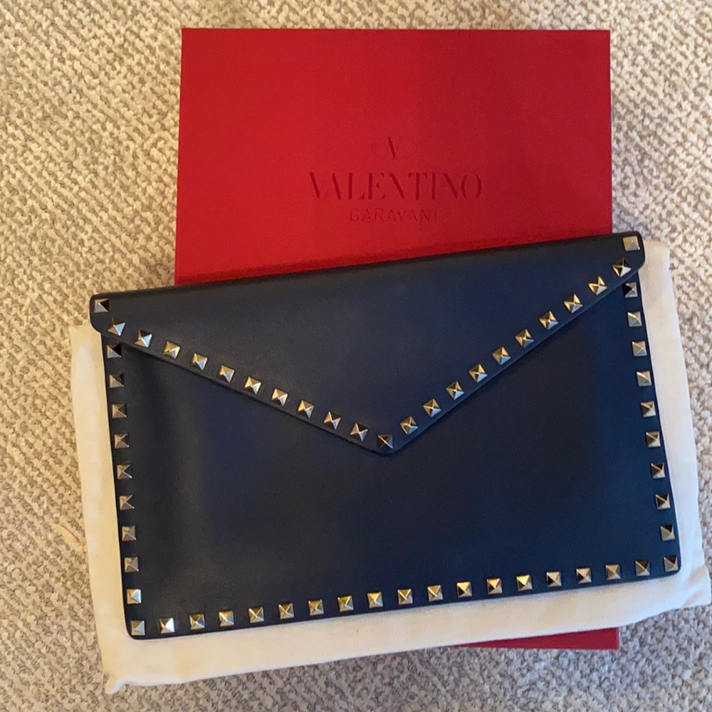 Valentino rock stud Envelope Clutch